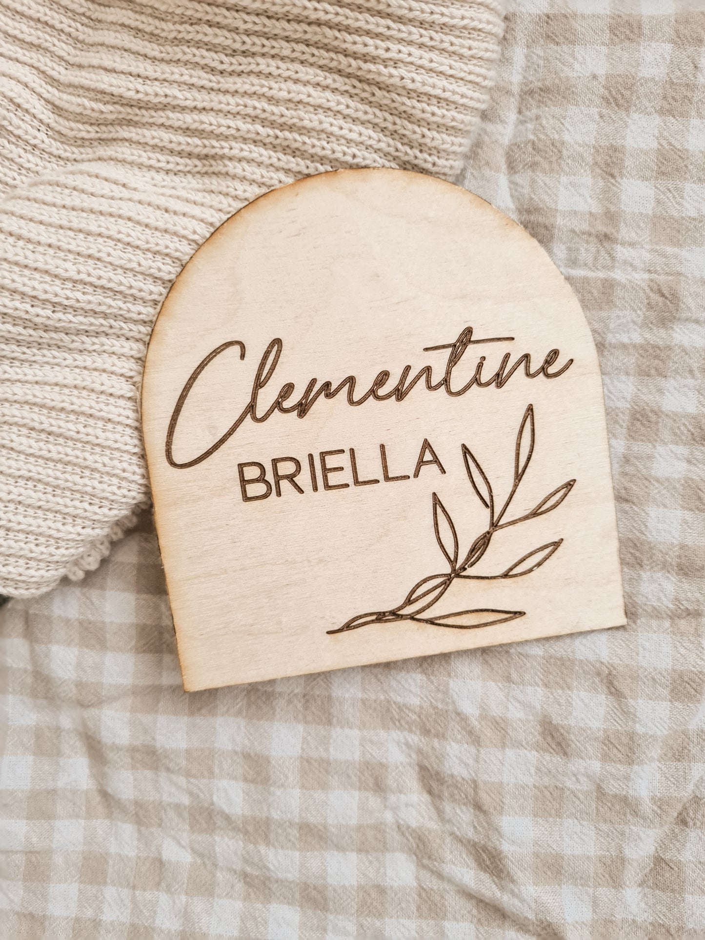 Custom wooden plaque