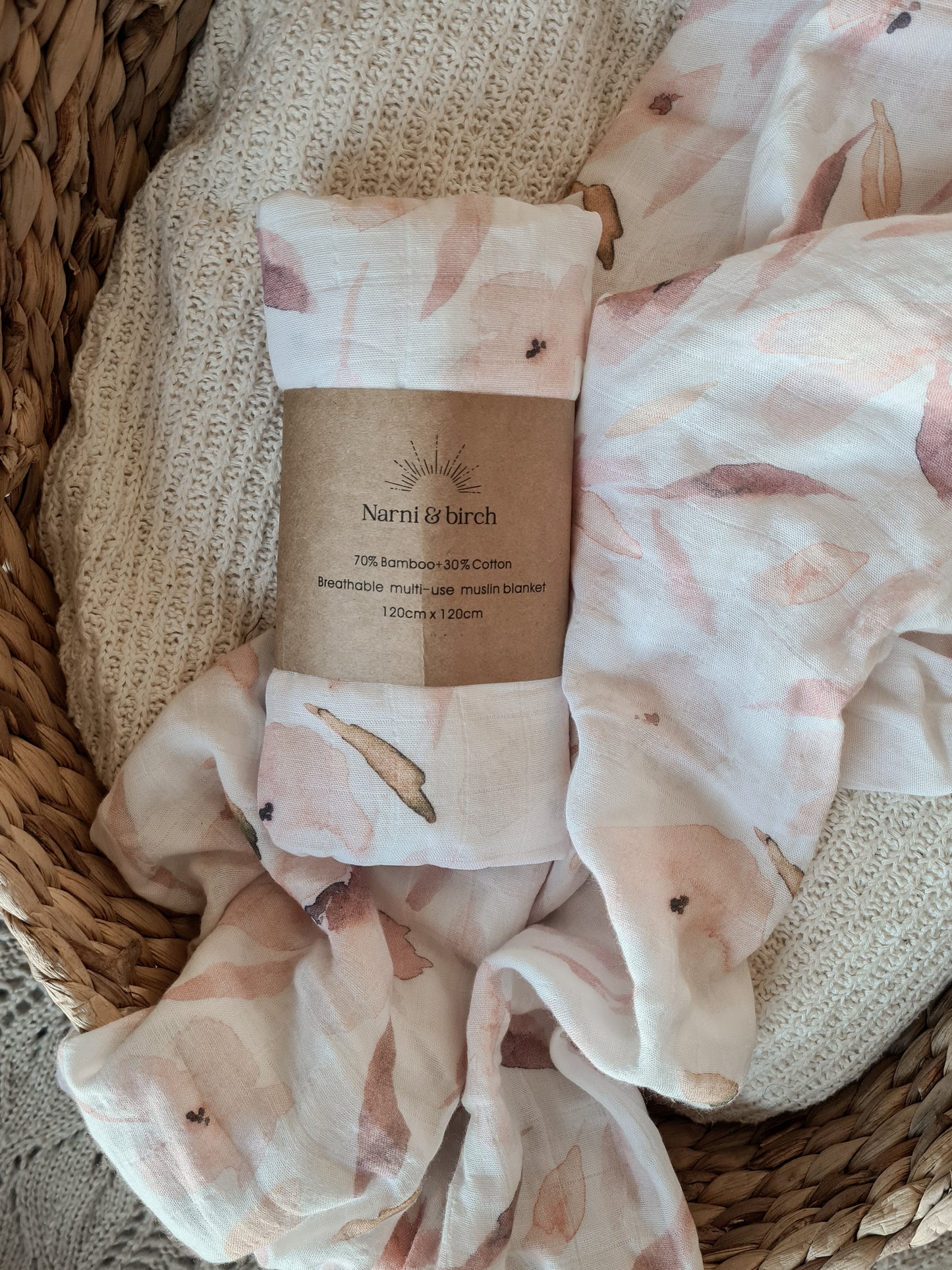 Swaddle WRAP - Pink Posey