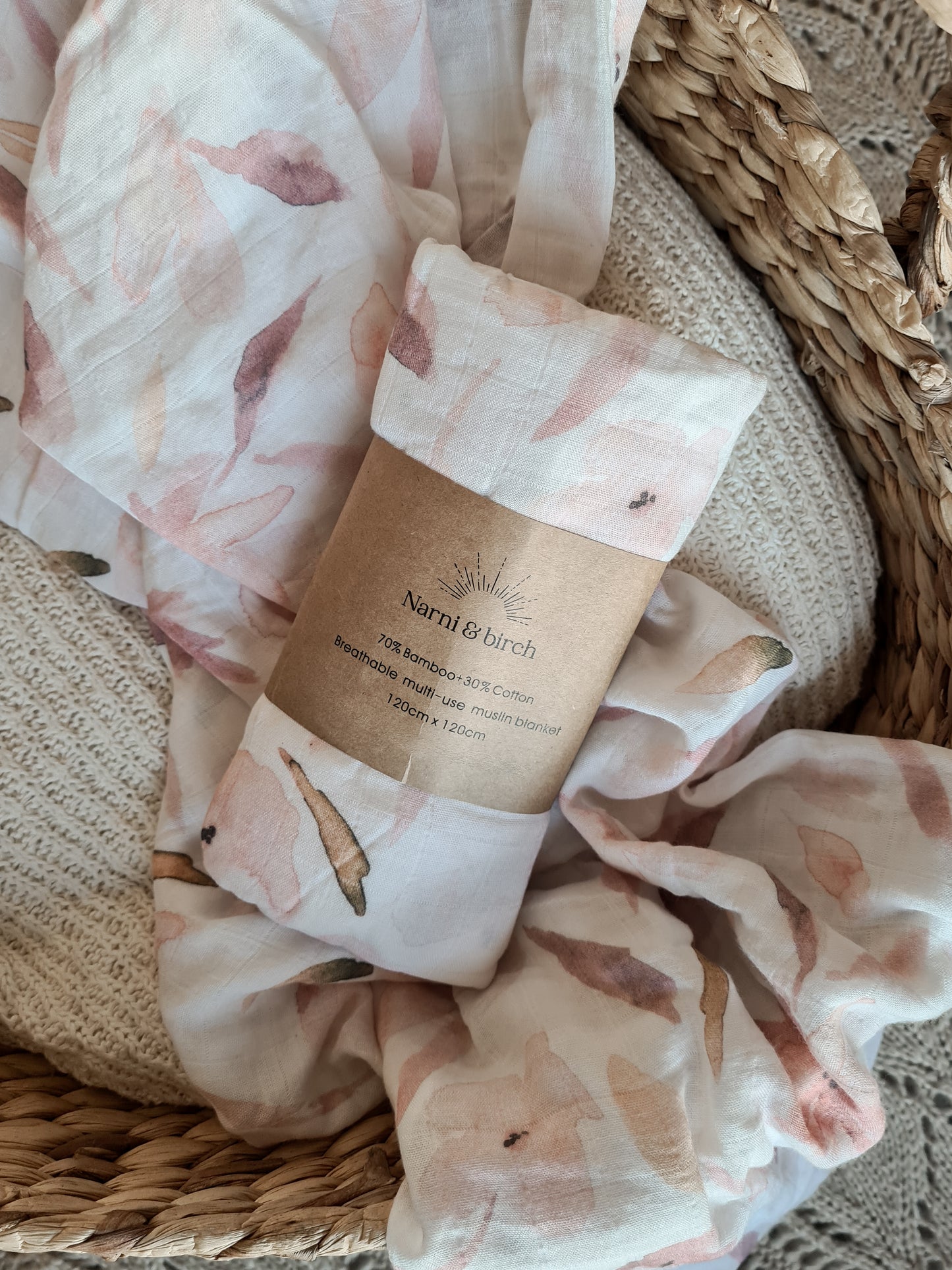 Swaddle WRAP - Pink Posey