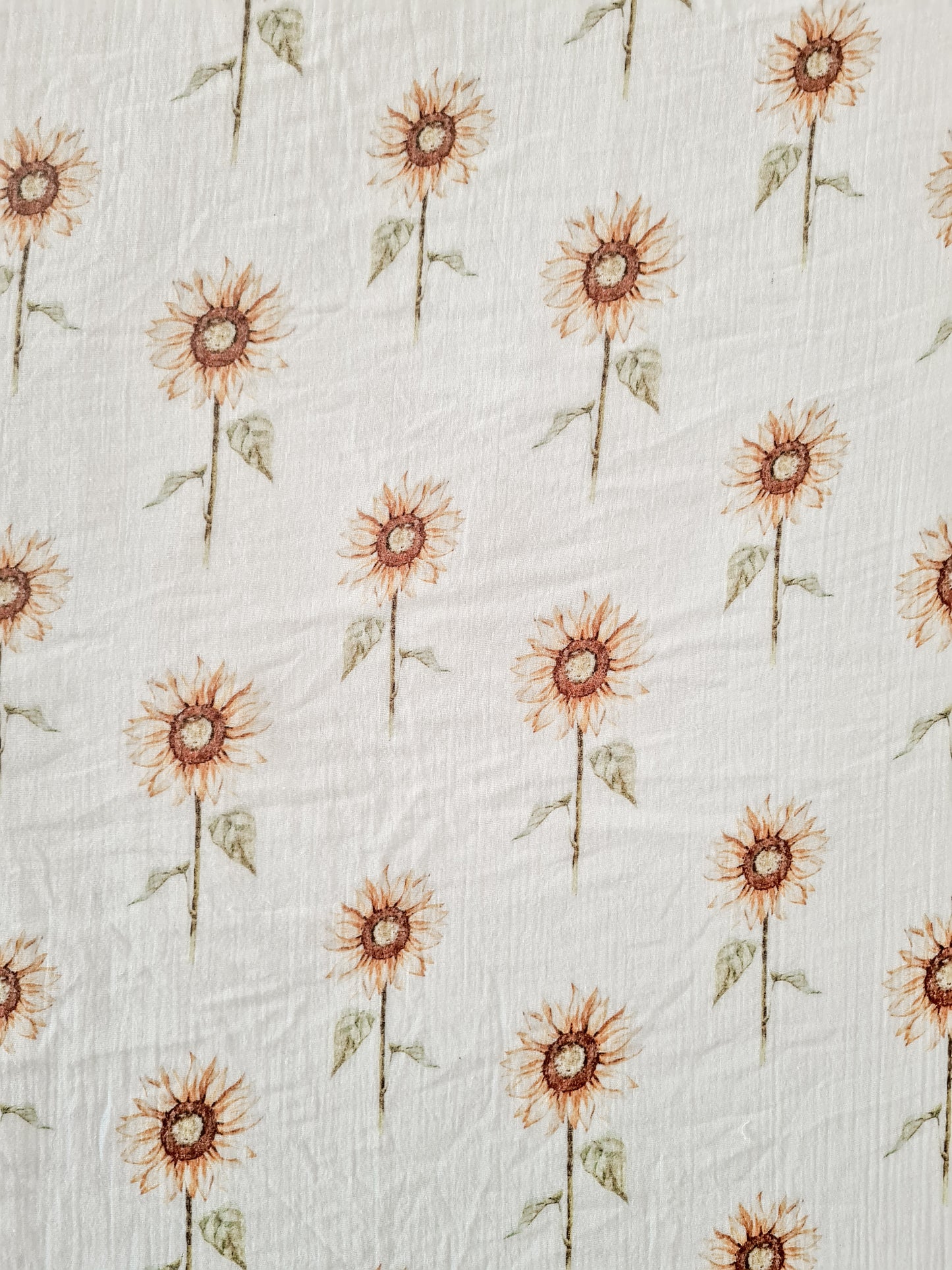 Cot sheet - sunny flowers