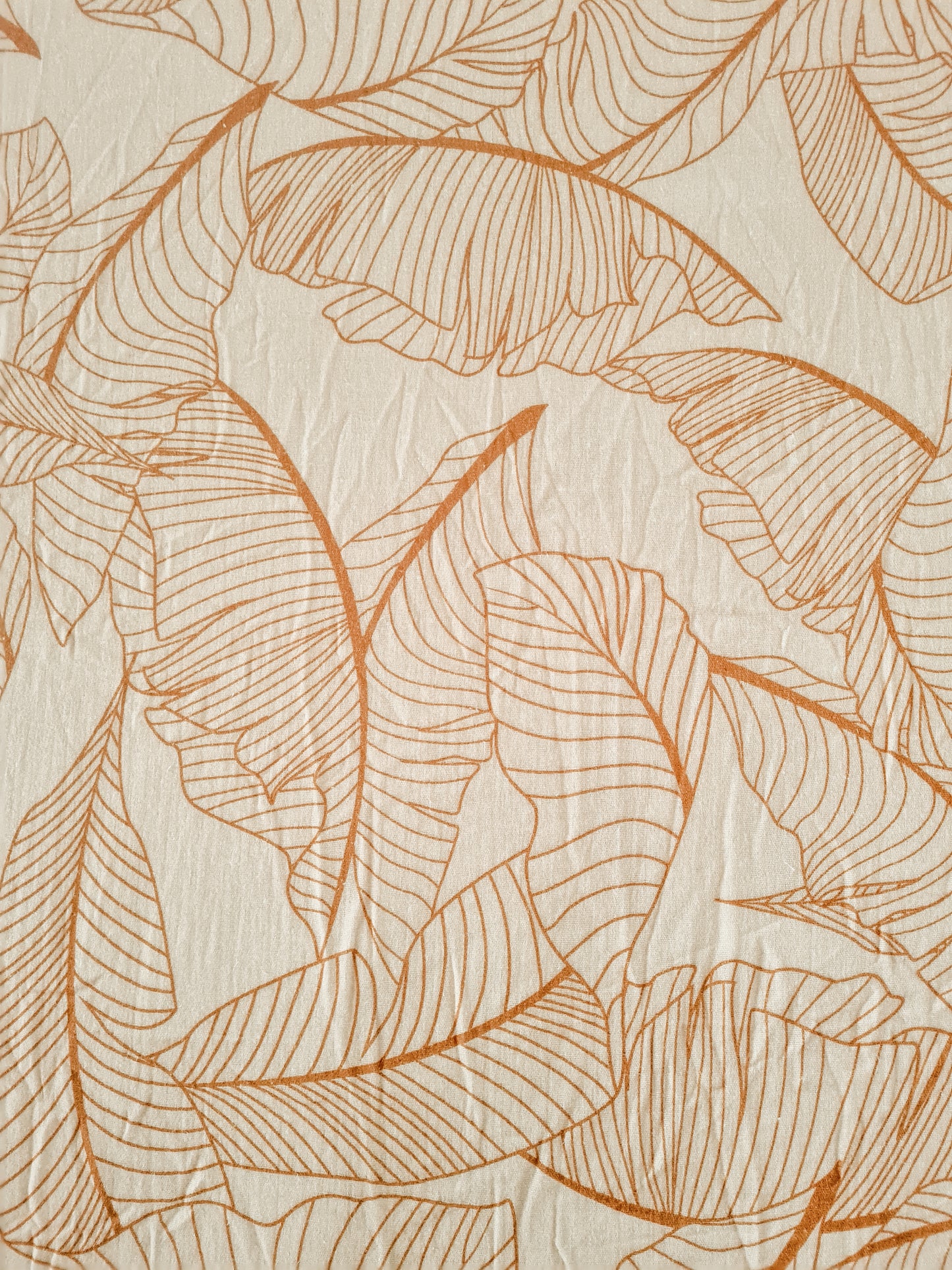 Cot sheet - palm leaves