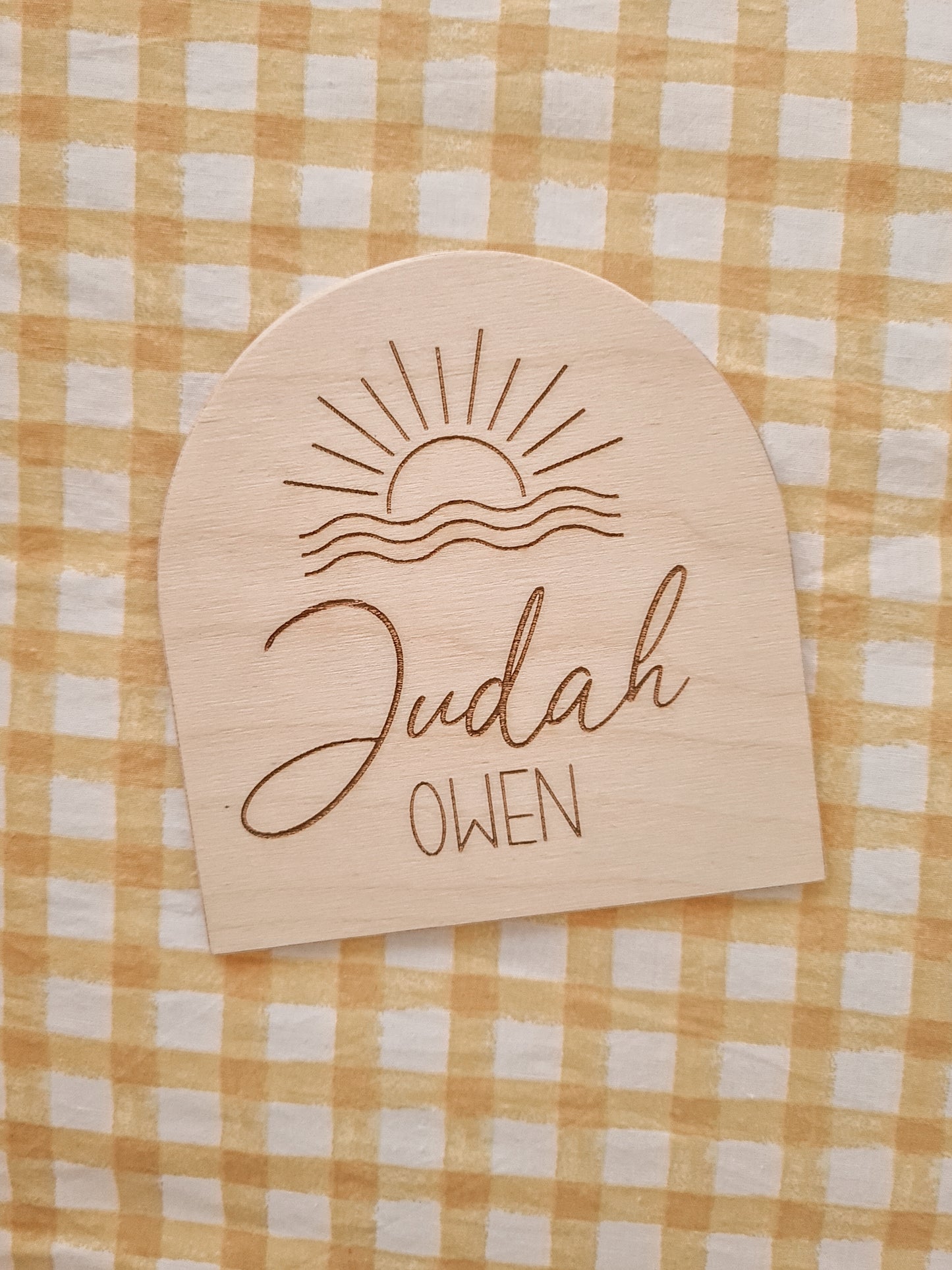 Custom wooden plaque