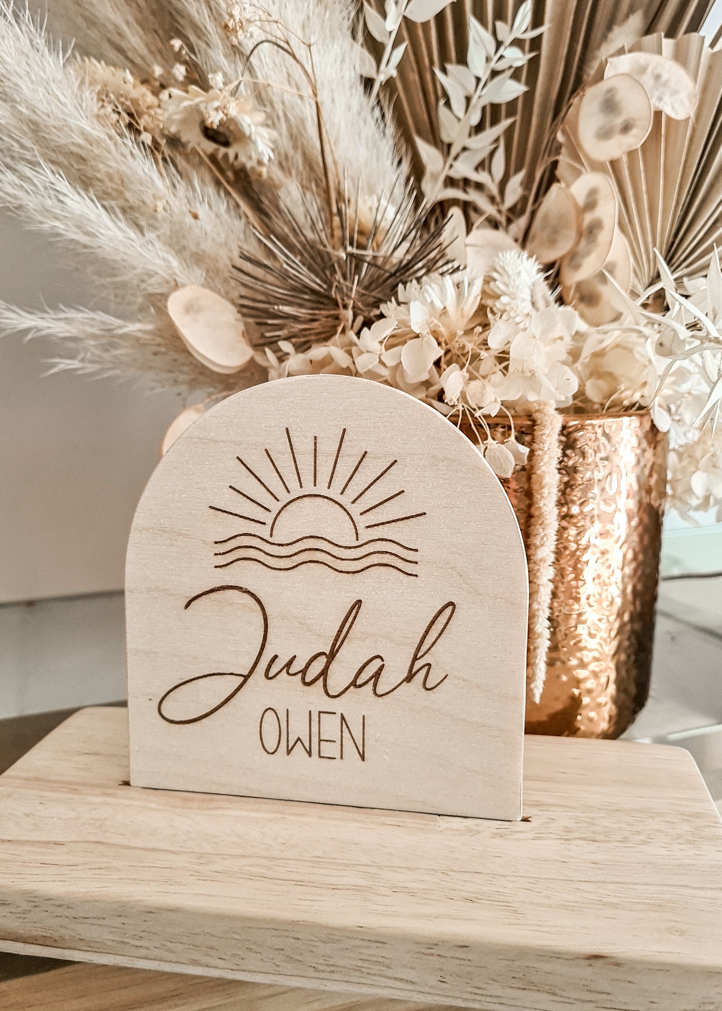 Custom wooden plaque